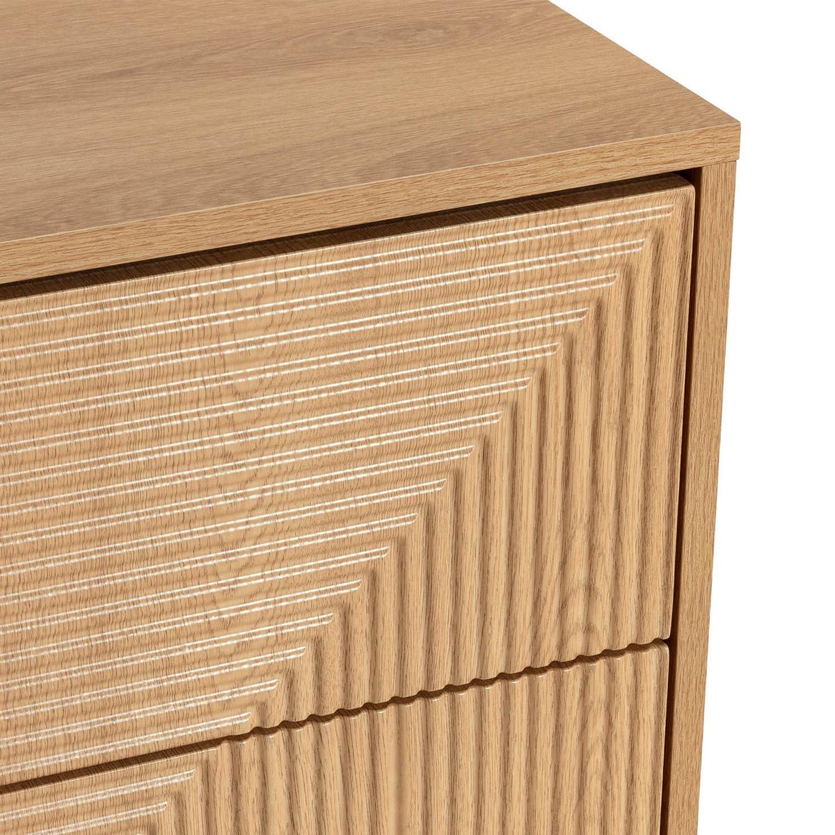KOMMODE 80/80/40 Telmo Eichenfarbe - Honigeiche, Holzwerkstoff (80/80/40cm) - VS Venta-stock