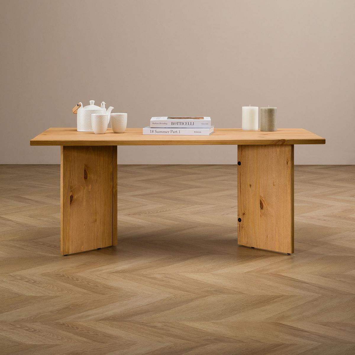 COUCHTISCH MESA gebeizt/gewachst - Kieferfarben, Holz (60/110/45cm) - IDIMEX