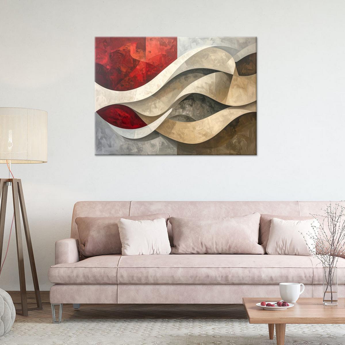 LEINWANDBILD 3D und geometrisch 60x40cm - Multicolor, Textil (60/40cm) - Feeby