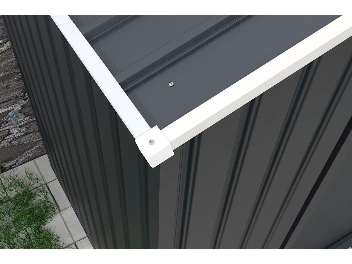 METALL-GARAGE PVC houston - Grau, Metall (470/310/470cm) - Habitat Garten
