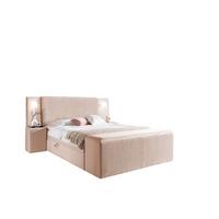 BOXBETT Marten Magic Velvet Set.4 - Hellrosa, Holzwerkstoff/Textil (140/200cm) - Fun Möbel