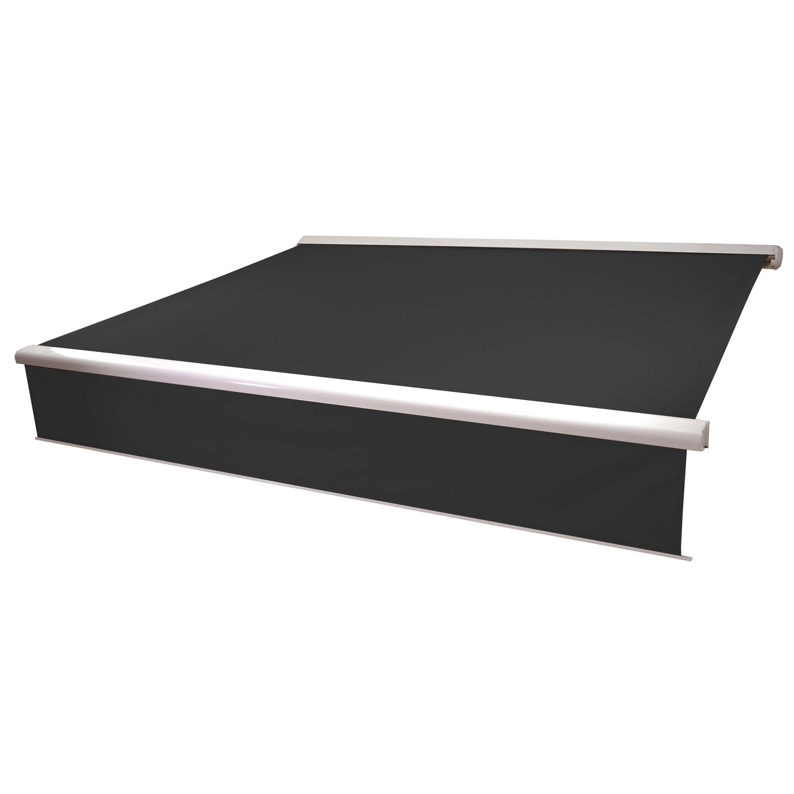 KASSETTEN-MARKISE VOLANT AUSFAHRBAR Anthrazit - Anthrazit, Textil (500/15/300cm) - MCW