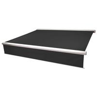 KASSETTEN-MARKISE VOLANT AUSFAHRBAR Anthrazit - Anthrazit, Textil (500/15/300cm) - MCW