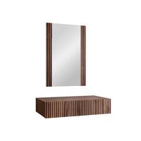 SCHMINKTISCH Tacos - Braun, Holzwerkstoff (80/17/42cm) - MIRJAN24
