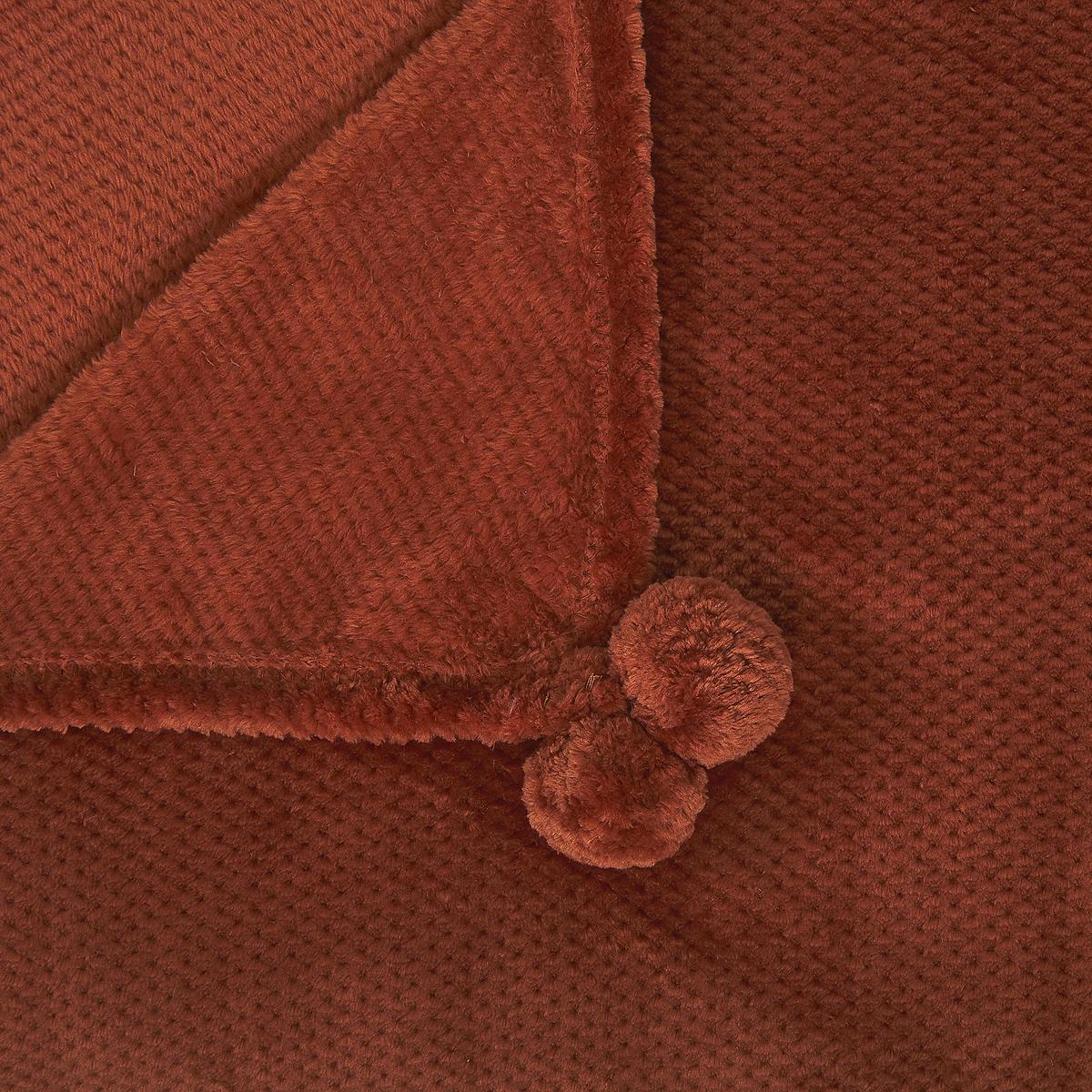 DECKE Goldbraun Saitler 220/200 cm - Braun, Textil (200/220cm) - Beliani