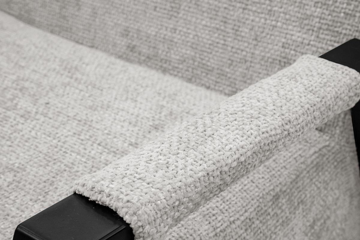 SESSEL KOBE, ecru - Ecru/Schwarz, Holz/Textil (72/76/90cm) - Wozimo