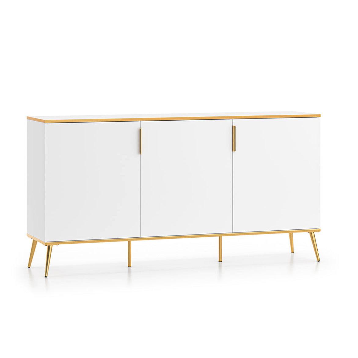 SIDEBOARD Zora Weiß - Weiß, Holzwerkstoff (170/88/40cm) - Petits-meubles