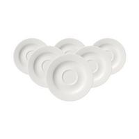 ESPRESSOUNTERTASSEN Levi weiß ø 12,5 cm 6er Set - Weiß, Keramik (12.5cm) - Ritzenhoff Breker