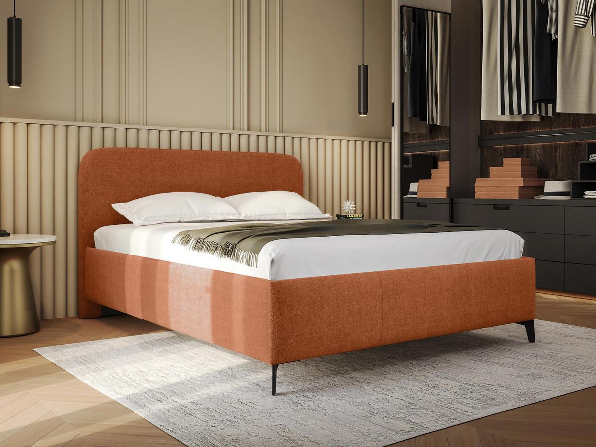 POLSTERBETT Holly - Schwarz/Braun, Holz/Textil (180/200cm) - MIRJAN24