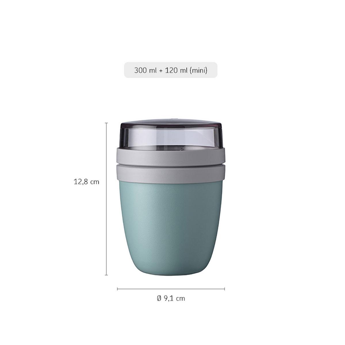 LUNCHPOT MINI Ellipse Vivid Mauve ø 9,1 cm - Rot/Rosa, Kunststoff (9.1/12.8/9.1cm) - Mepal