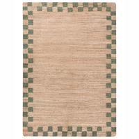 TEPPICH Beige/Grün 160/230 cm Jute Beed - Beige, Textil (160/230cm) - Beliani