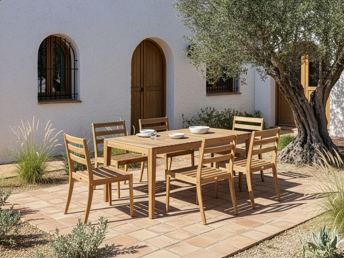 GARTENTISCH 90/180 cm zertifiziertes Akazienholz Hellbraun Chioggia - Hellbraun, Holz (90/180/75cm) - Beliani