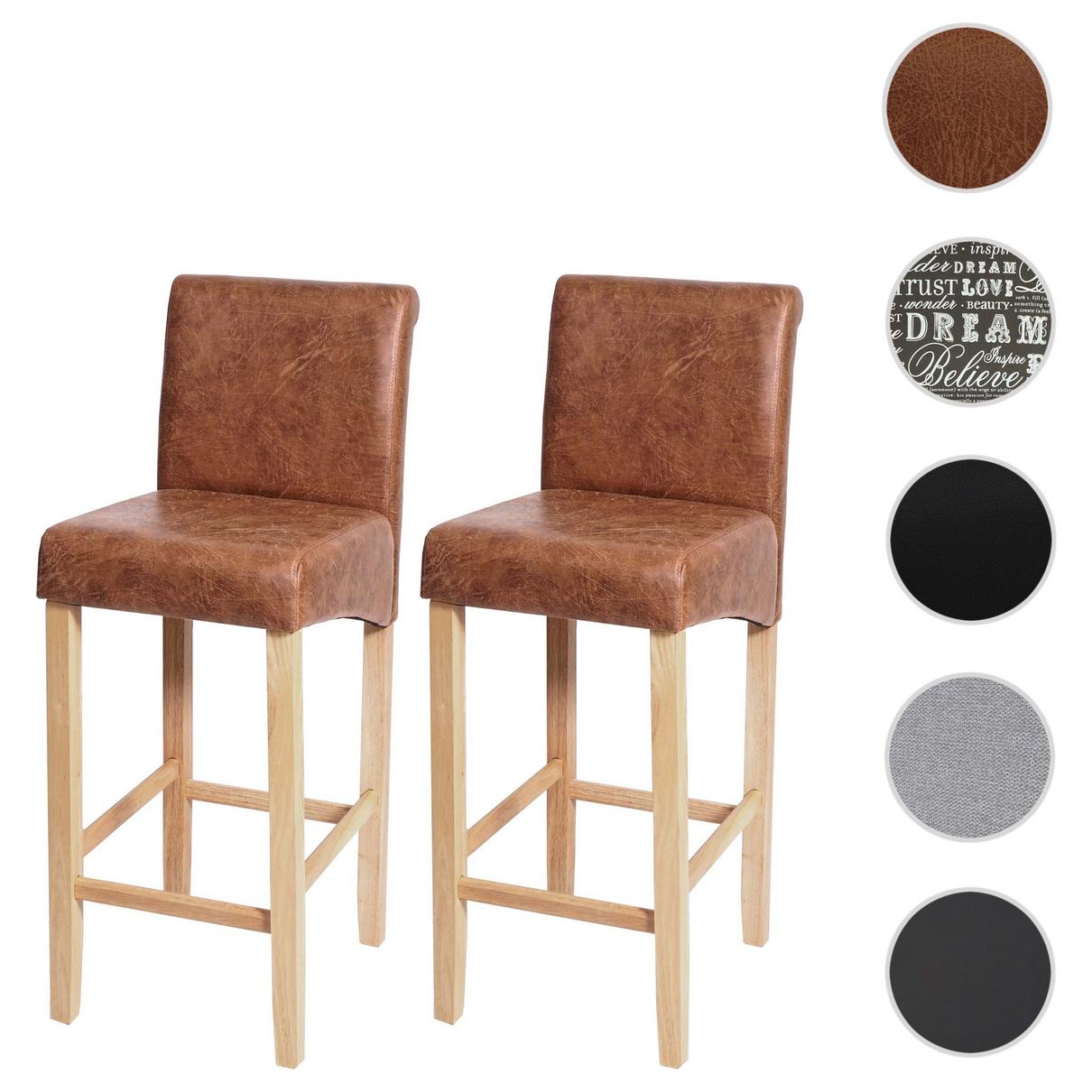 BARHOCKER Braun 2er-Set - Braun, Textil (39/105/53cm) - MCW