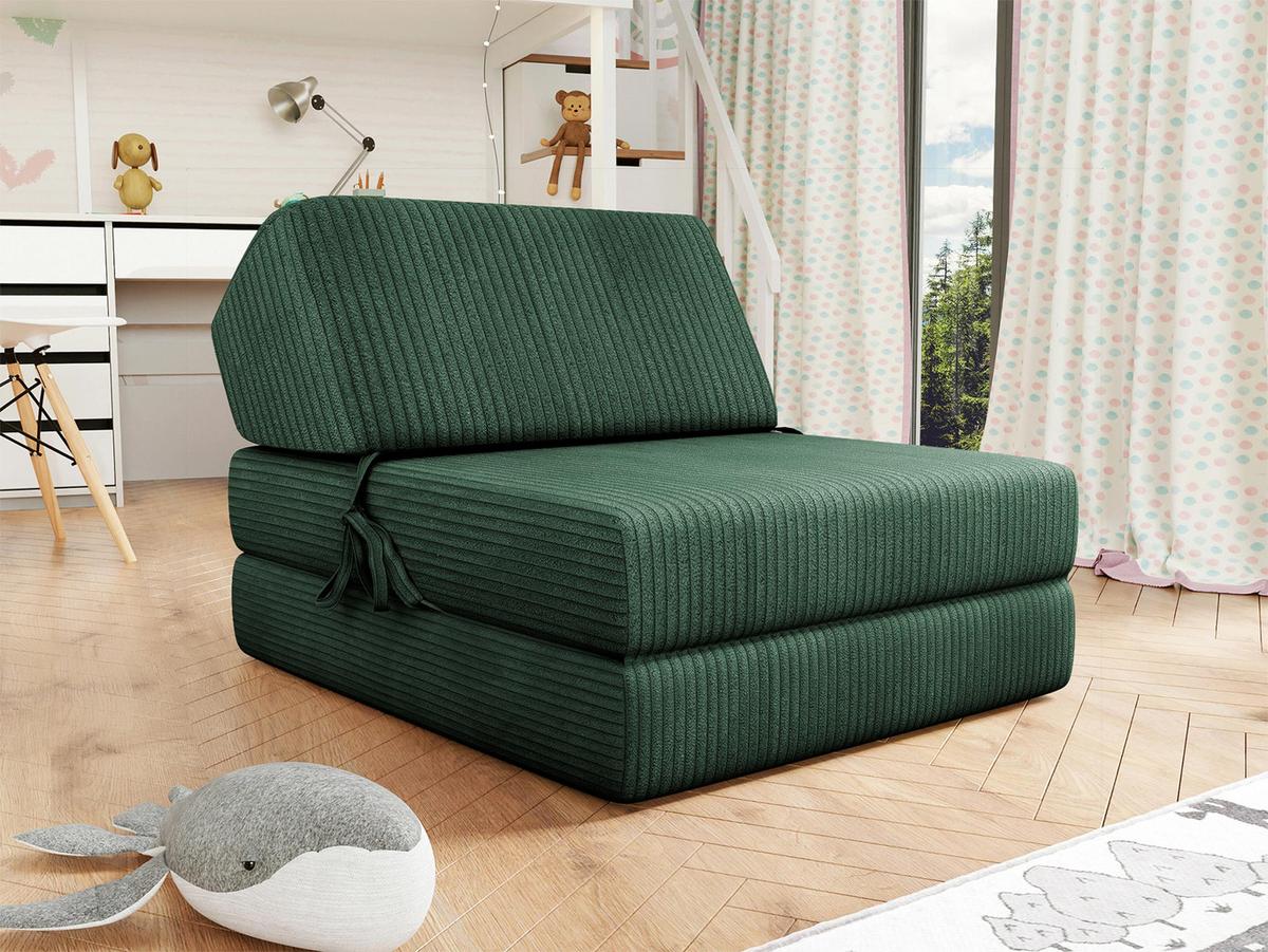 KLAPPSOFA Kevin Cord - Grün, Textil (73/58/90cm) - MIRJAN24