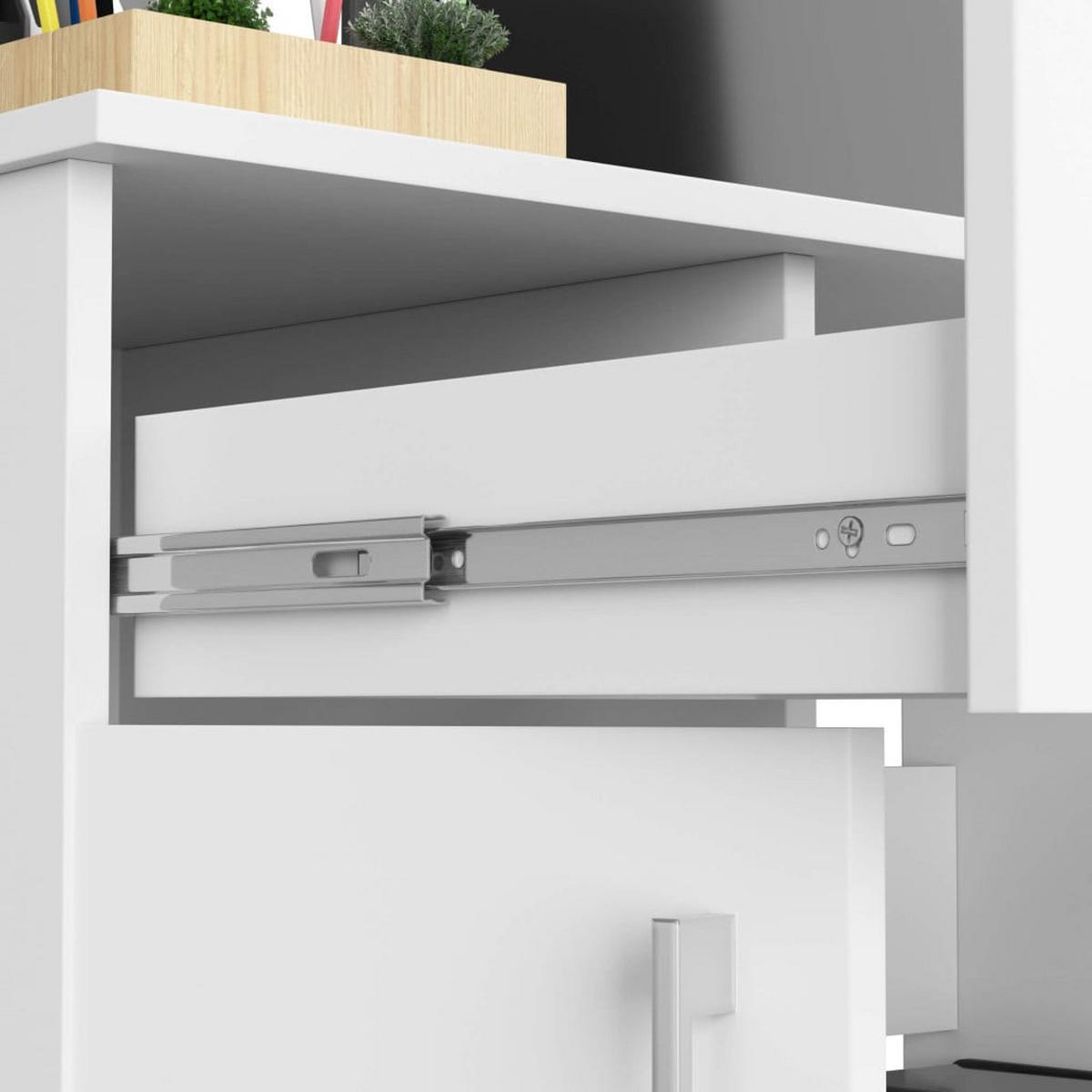SCHREIBTISCH Weiß 74/90/50 - Weiß, Holzwerkstoff (90/50/74cm) - RAUMHIRSCH FURNITURE