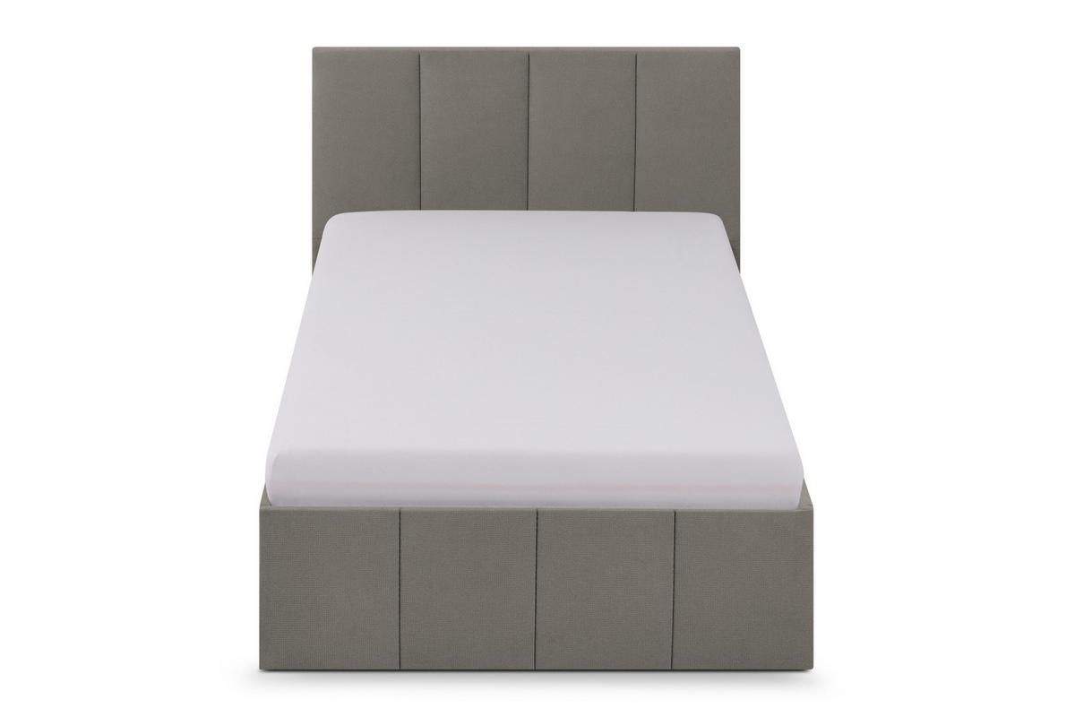 POLSTERBETT Dalas Granitgrau 100 x 200 x 40 cm Bettkasten Mit hochwertiger Matratze H2 (bis 100 kg) und Lattenrost - Grau, Holz (100/200cm) - Halmon Schlafkomfort Betten 