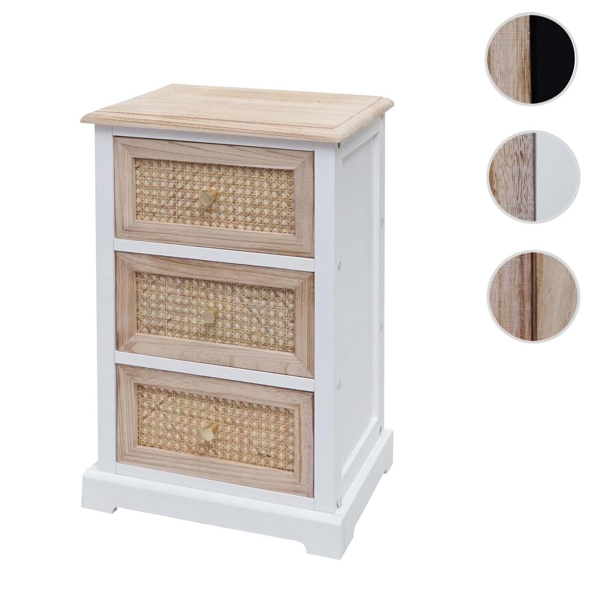 KOMMODE Weiß, Braun - Weiß/Braun, Holz (40/63/28cm) - MCW