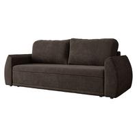 SCHLAFSOFA Floxi - Dunkelbraun/Schwarz, Holz/Kunststoff (244/96/96cm) - MIRJAN24