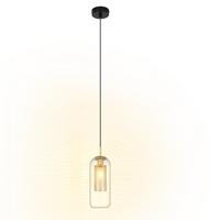 PENDELLEUCHTE Luna 13/13/160 cm - Transparent, Metall (13/13/160cm) - ZMH