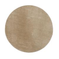 KURZFLORTEPPICH, einfarbig, Natur, Ø 80 cm - Beige, Textil (80/80cm) - KADIMA DESIGN