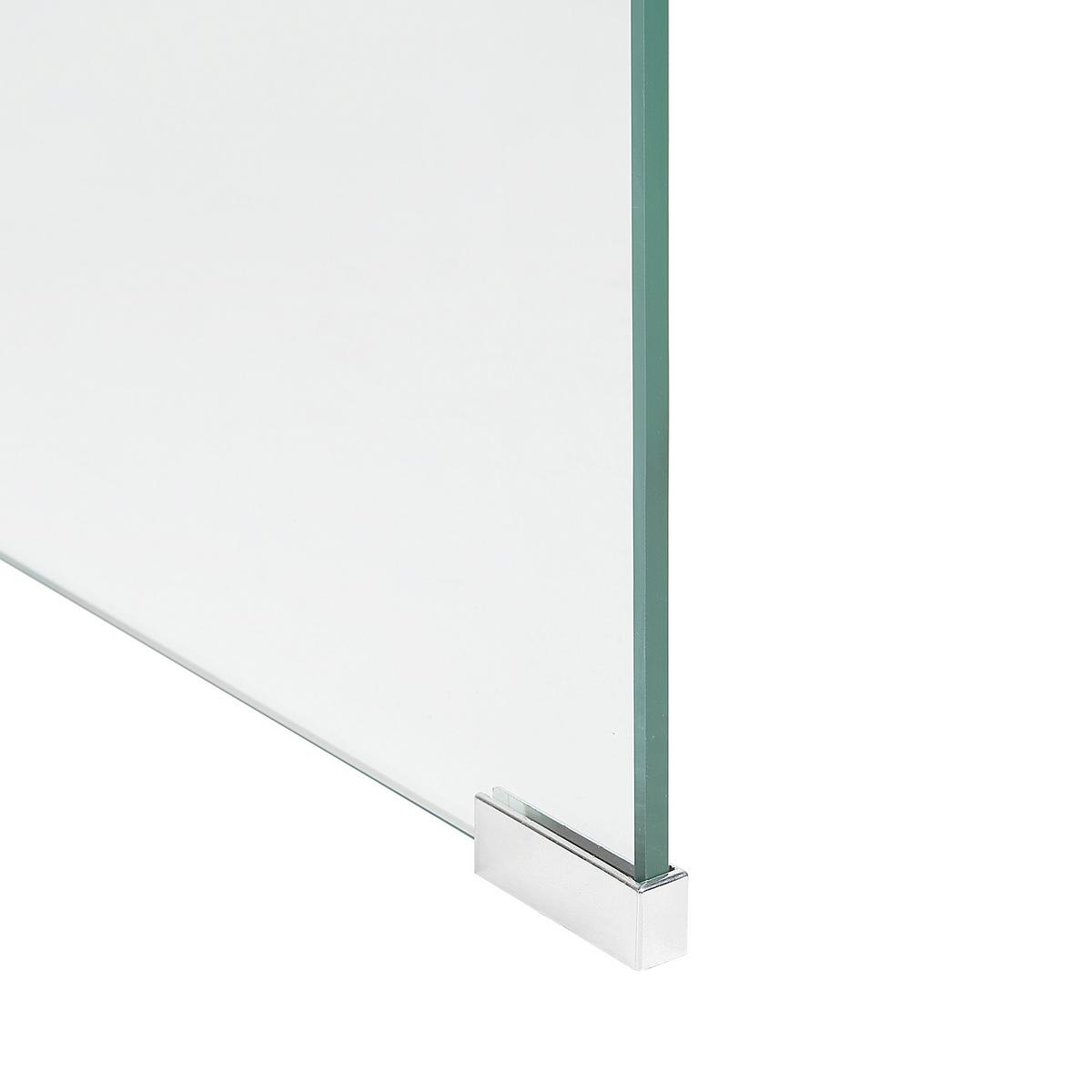 KONSOLENTISCH Glas transparent 90/30/75 cm Kendall - Transparent, Glas (30/90/75cm) - Beliani