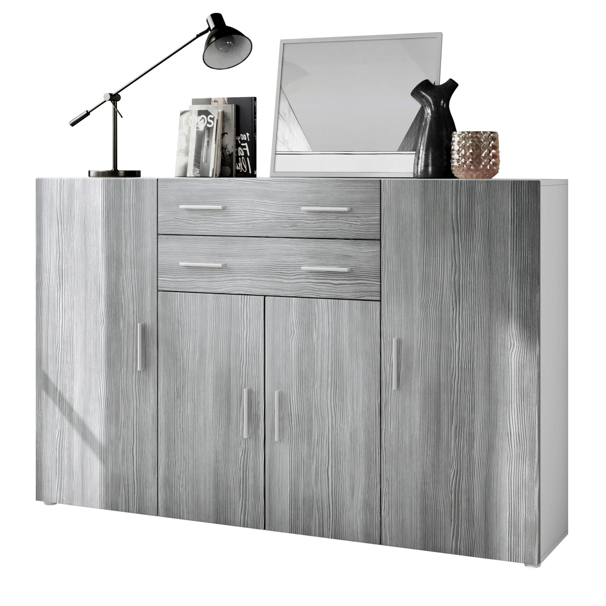 HIGHBOARD Aron Fronten in Avola-Anthrazit - Anthrazit, Holzwerkstoff (166.5/106.5/35cm) - Vladon