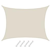 SONNENSEGEL 600/500 cm beige, rechteckig - Beige, Kunststoff (600/500cm) - Amanka