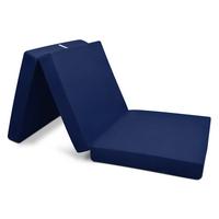KLAPPMARTATZE Campix 200/100/10 cm Schwarz - Dunkelblau, Textil (90/200cm) - Beautissu 
