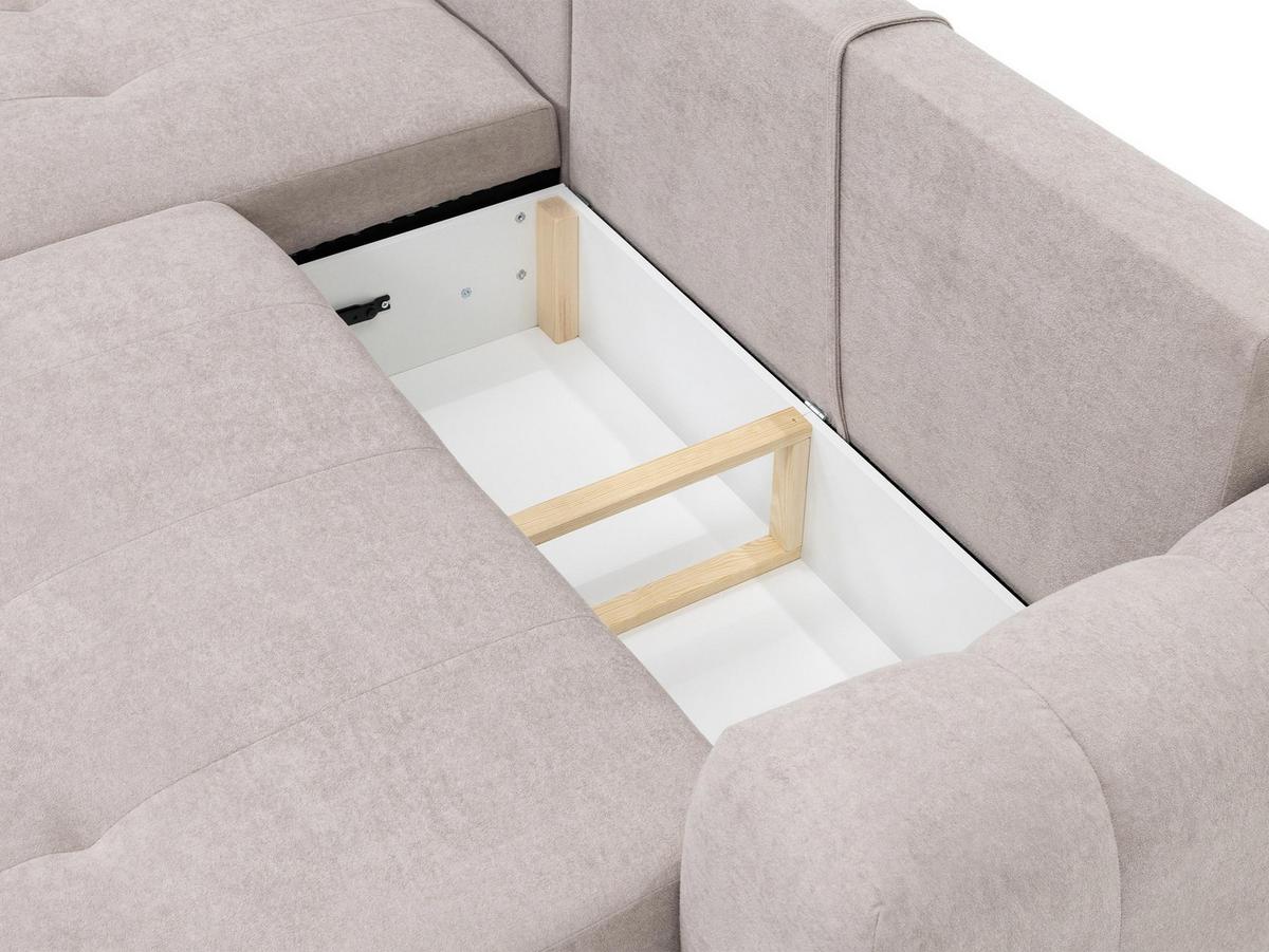 ECKSOFA Haiti, Seite: Links LC+2R - Schwarz/Mokka, Holz/Textil (276/156cm) - MIRJAN24