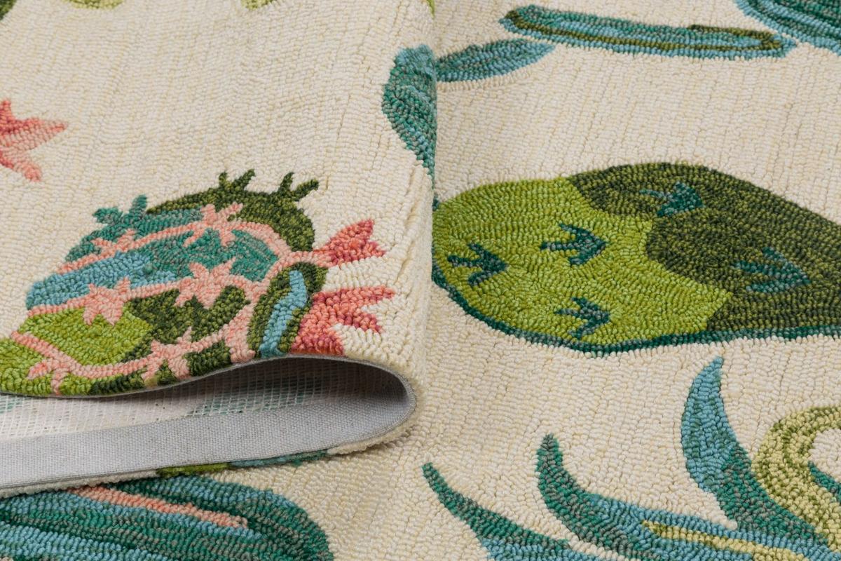 OUTDOORTEPPICH Rosetta 100x200 cm - Weiß, Textil (100/200cm) - Gino Falcone