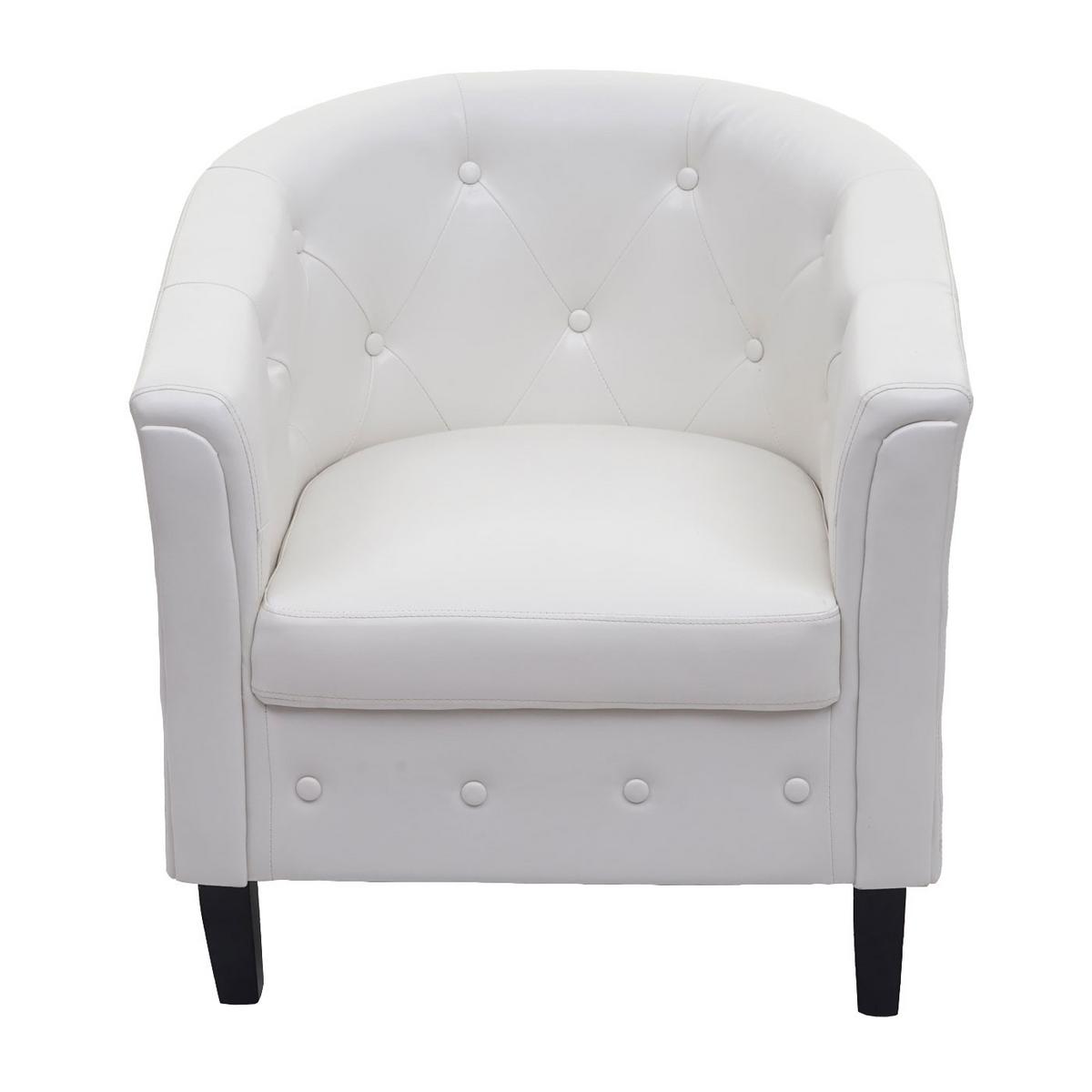 LOUNGESESSEL Weiß - Weiß, Textil (71/75/66cm) - MCW