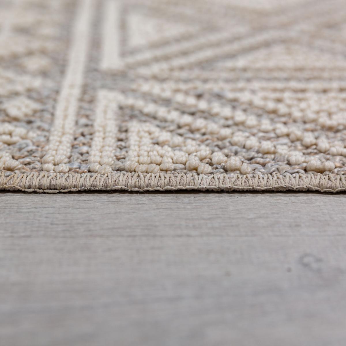 TEPPICH Waschbar LEAM, geometrisch, Grau, 58 x 230 cm - Grau, Textil (230/58cm) - KADIMA DESIGN