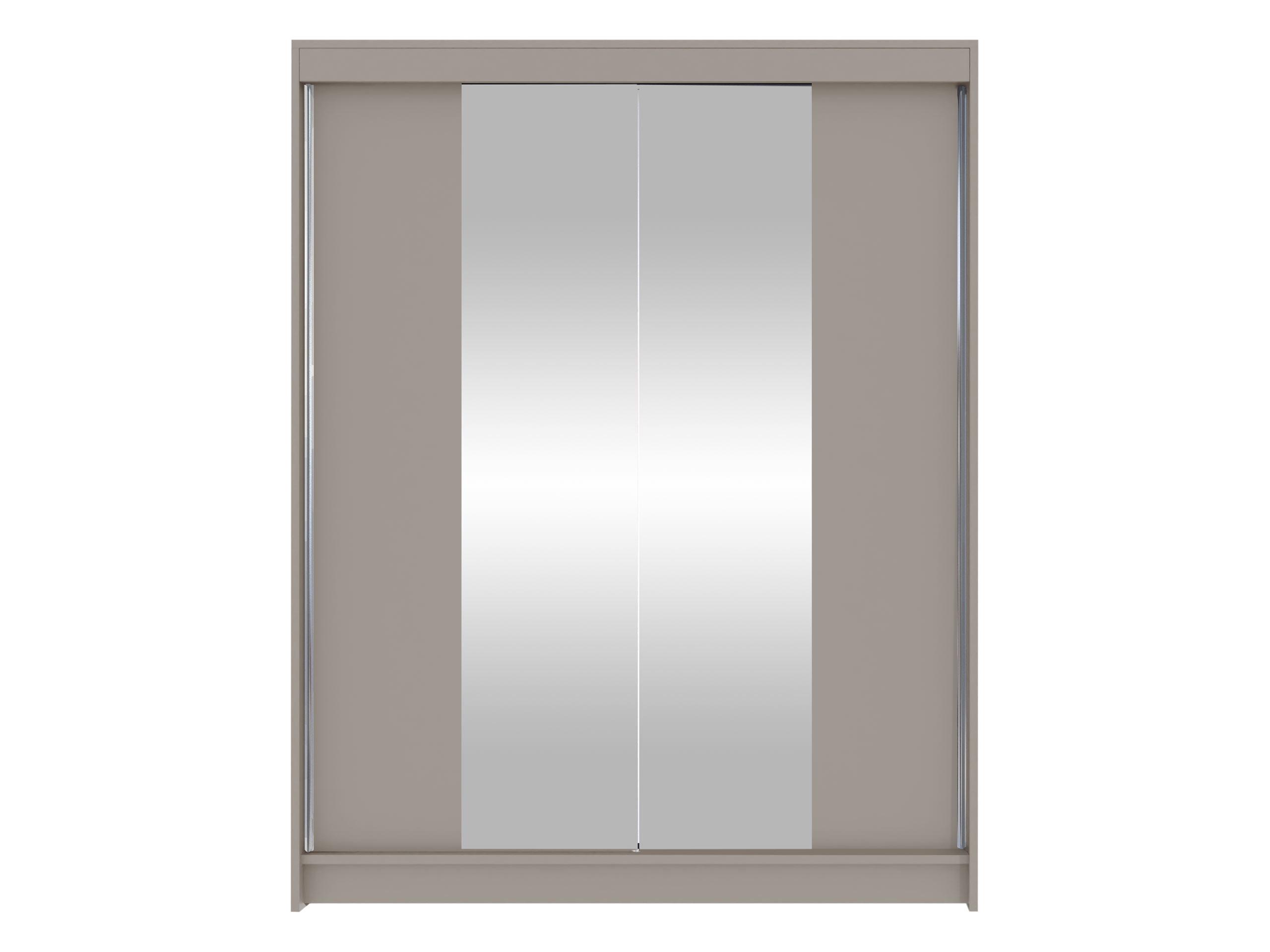SCHWEBETÜRENSCHRANK Camino II - Kaschmir/Silberfarben, Holzwerkstoff/Metall (150/200/58cm) - MIRJAN24