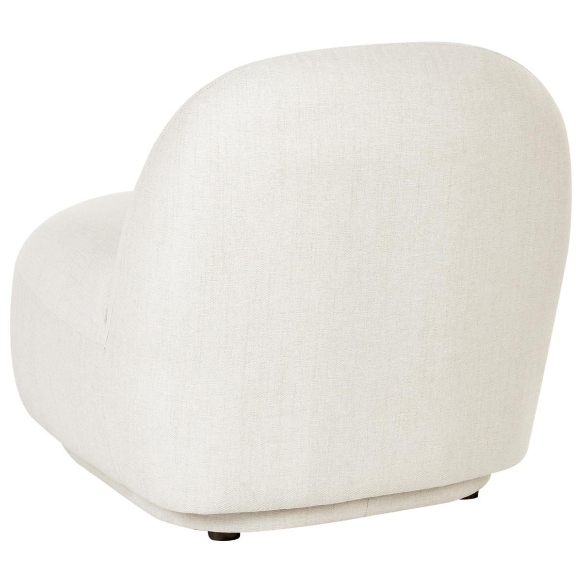 SESSEL Stoff Cremeweiß Lovberg - Creme, Kunststoff/Textil (71/74/80cm) - Beliani