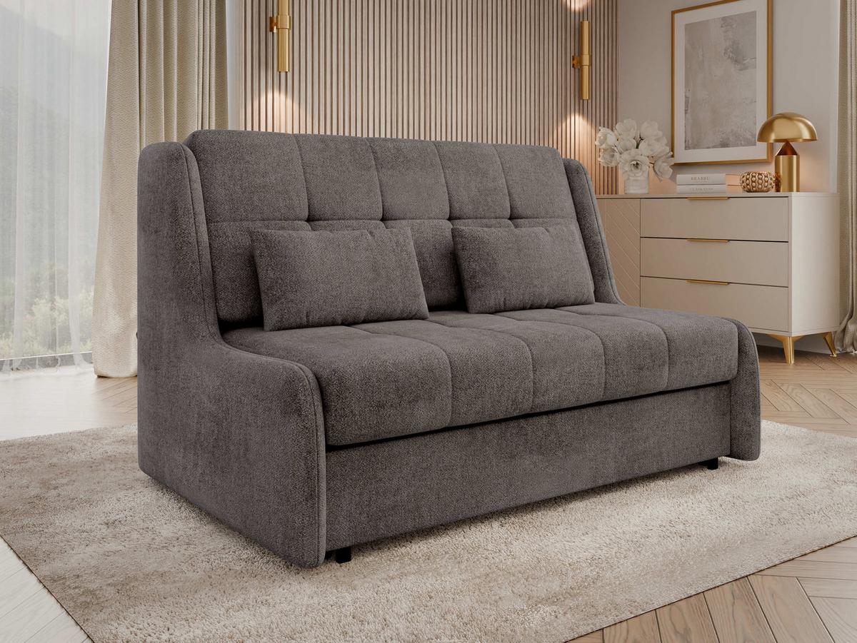 SCHLAFSOFA Viva Elite III - Dunkelbraun/Schwarz, Holz/Metall (146/85/98cm) - MIRJAN24