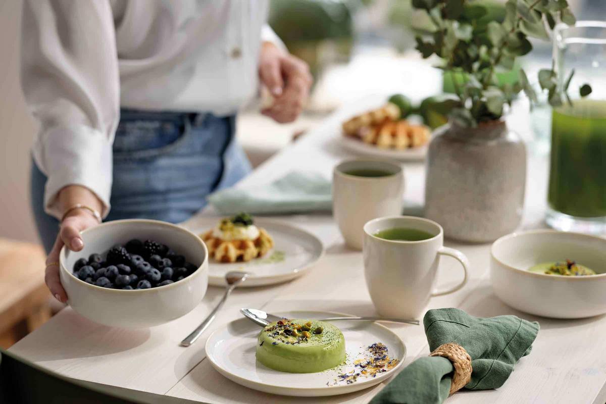 KAFFEEBECHER Crafted Cotton 358 ml 6er Set - Beige, Keramik (0.358L) - like.Villeroy & Boch