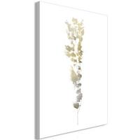 KUNSTDRUCK Weiß 80/120 cm - Goldfarben/Weiß, Textil (80/120cm) - KUNSTLOFT