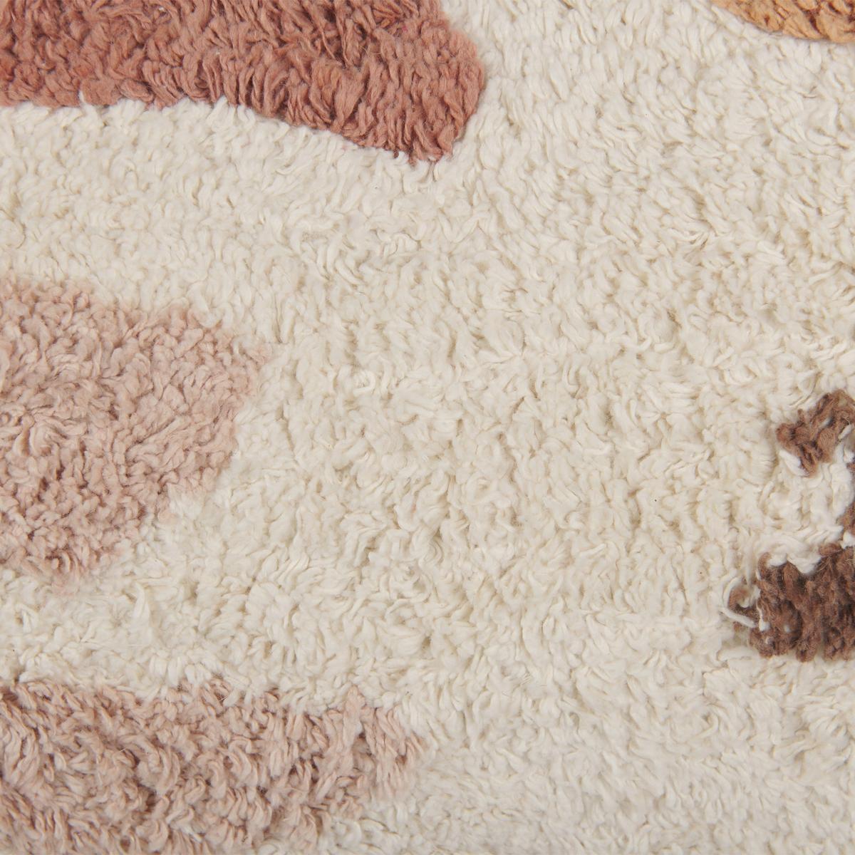 DEKOKISSEN 2er-Set Weiß 30/50 cm Camassia - Pink/Beige, Textil (30/50cm) - Beliani