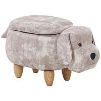 HOCKER Doggy 36/62/38 cm - Beige, Textil (62/38/36cm) - Beliani
