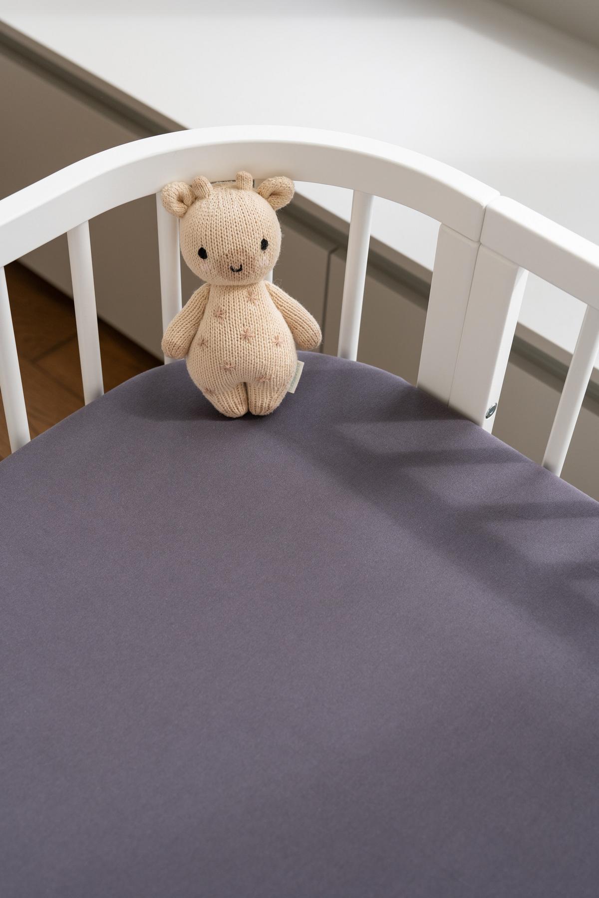 BABY Spannbettlaken 5in1 - Graphitfarben, Textil (65/93cm) - waldin