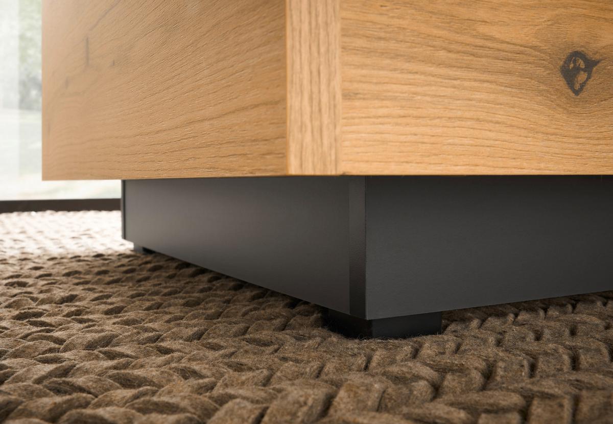 COUCHTISCH in Eiche, grau quadratisch 75 cm - Kaschmir/Eichefarben, Holzwerkstoff/Kunststoff (75/75/34cm) - Furn.Design
