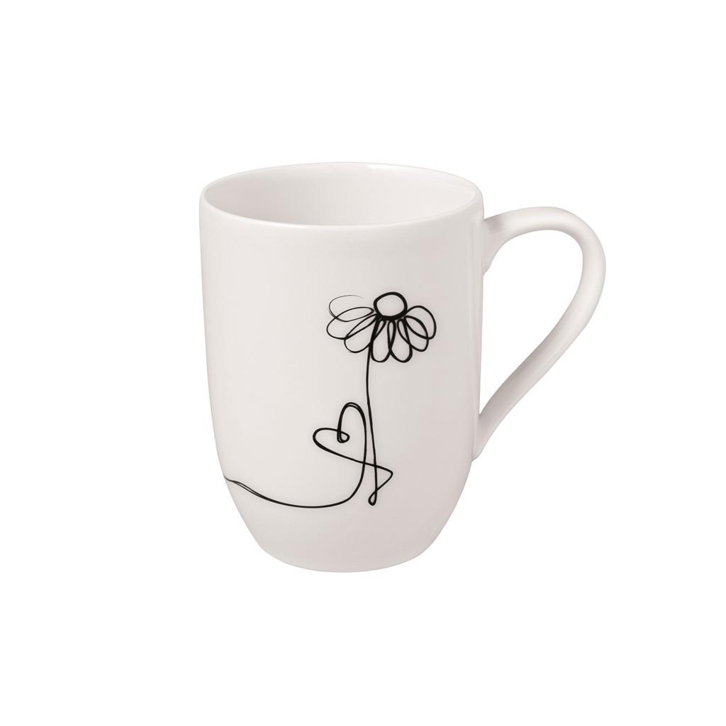 STATEMENT LINES BECHER 'FAMILY' Statement Lines Becher weiß 290 ml - Weiß, Keramik (0.29L) - Villeroy & Boch