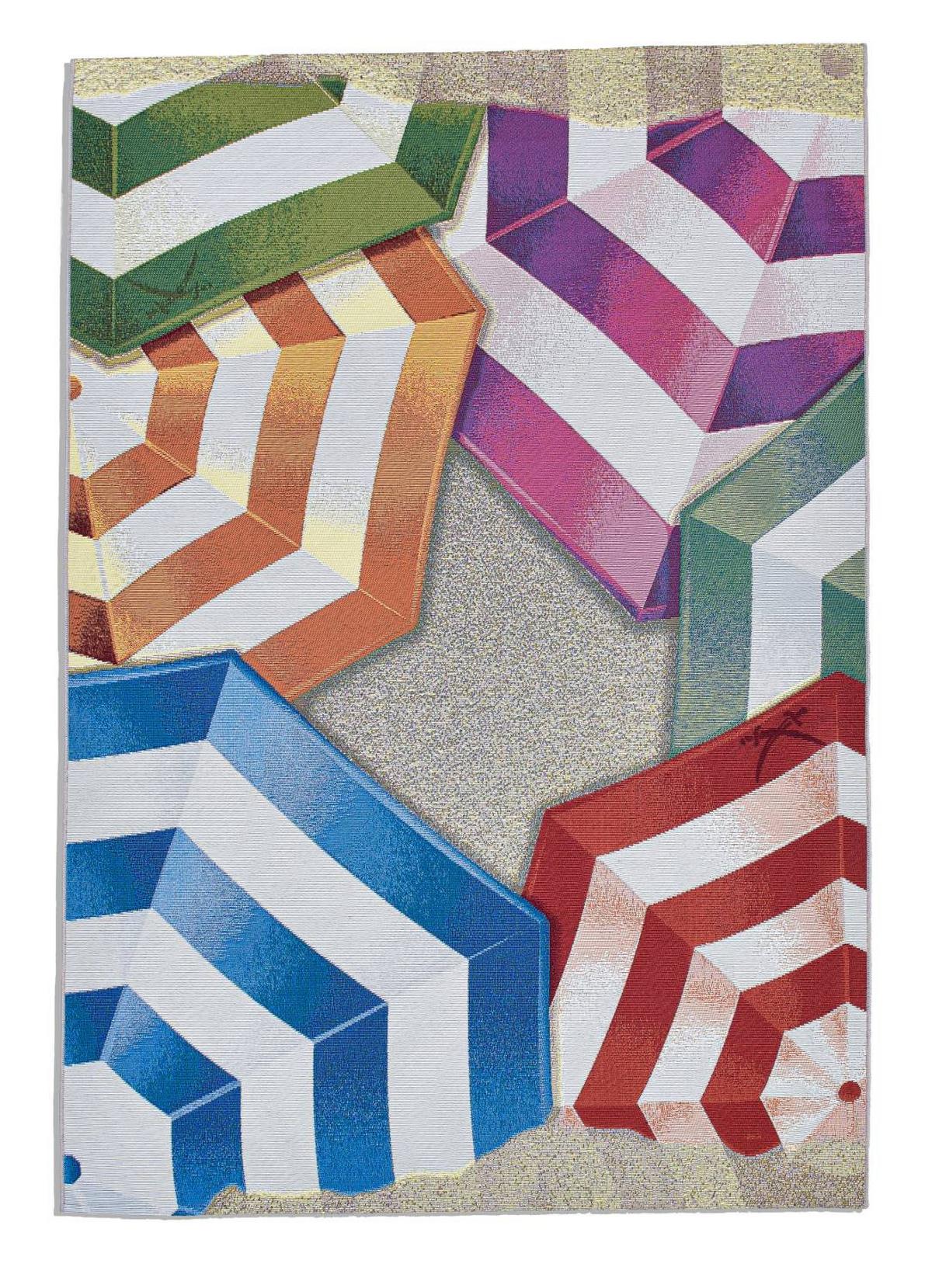 OUTDOORTEPPICH Rantum Beach 80x165 cm - Multicolor, Textil (80/165cm) - Sansibar SYLT