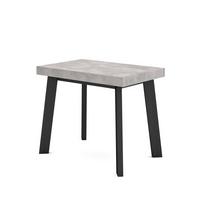 ESSTISCH ausziehbar 58 bis 222cm, für 10 Gäste, zementgrau, 58/90/73cm - Grau, Holzwerkstoff (90/222/73cm) - Skraut Home