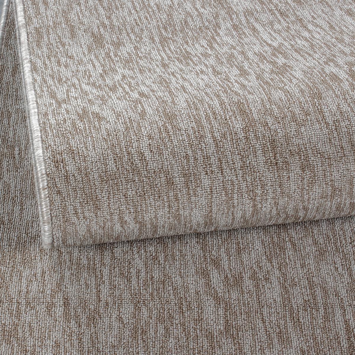 TEPPICH Kurzflor AMMER in Beige, einfarbig, Ø 120 cm - Beige, Textil (120/120cm) - KADIMA DESIGN