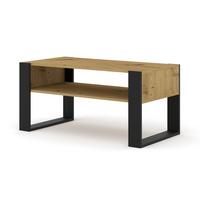 COUCHTISCH Artisan, Schwarz 100/47,5/50 - Schwarz, Holzwerkstoff (50/100/48cm) - RAUMHIRSCH FURNITURE