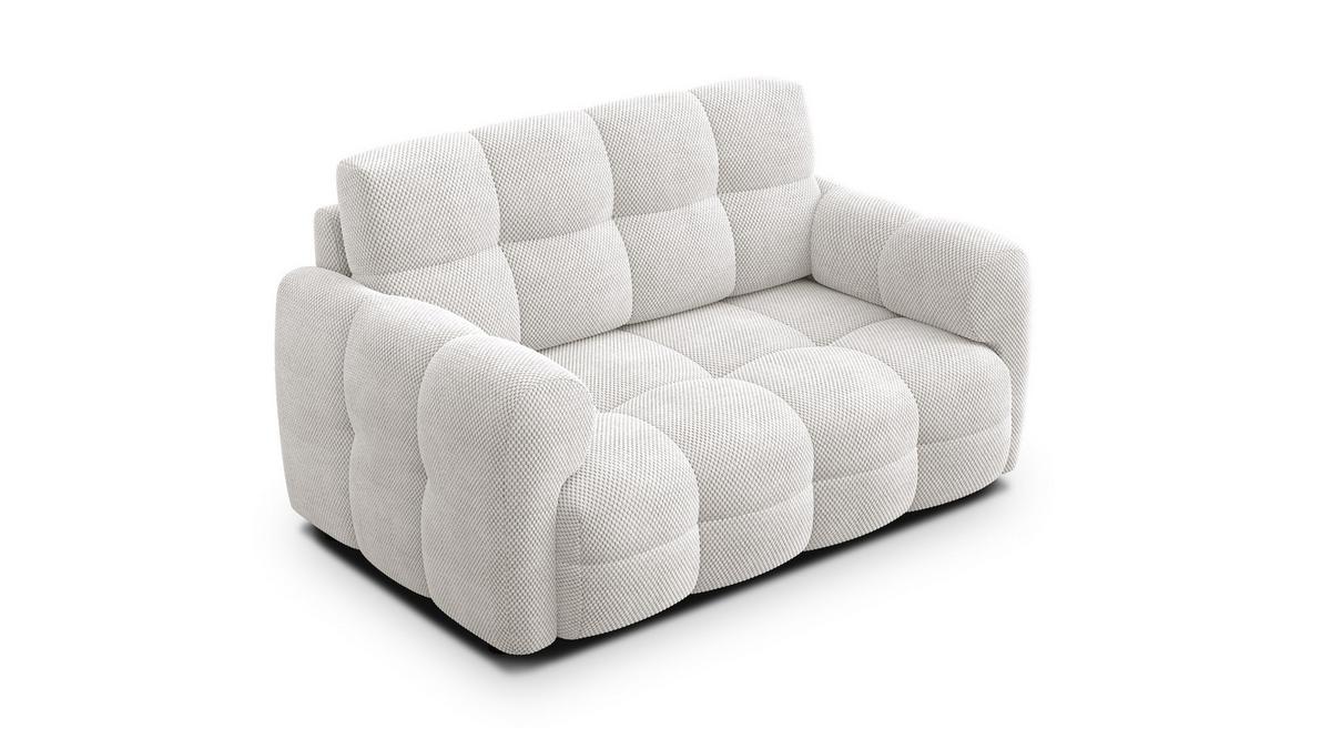 SOFA MELLOW 2-Sitzer, creme - Creme/Schwarz, Holz/Textil (153/87/98cm) - Wozimo