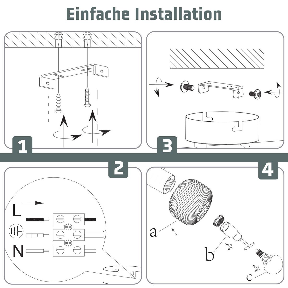 DECKENSTRAHLER Fearon 3-flammig 42.5/10/16.5 cm - Weiß, Metall (42.5/10/16.5cm) - Nettlife