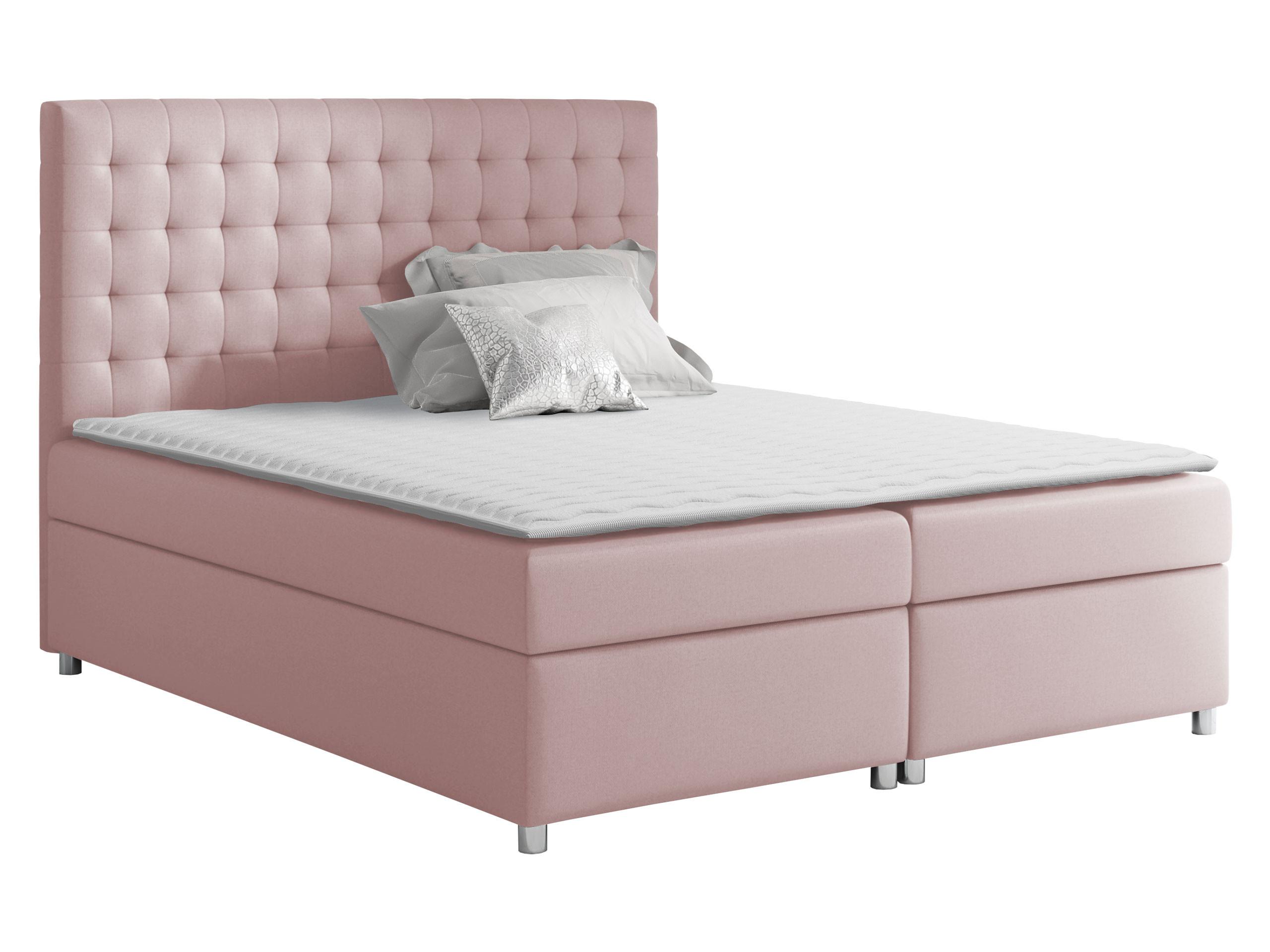 BOXBETT Asti - H3 - Hellrosa, Holz (160/200cm) - MIRJAN24
