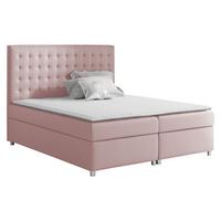 BOXBETT Asti - H3 - Hellrosa, Holz (180/200cm) - MIRJAN24